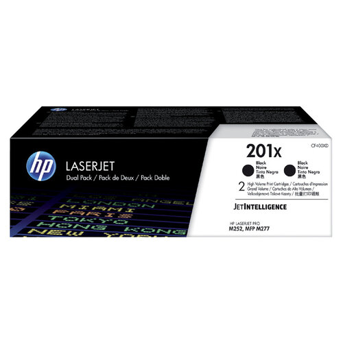 HP Tonercartridge HP CF400XD 201X zwart 2x HC