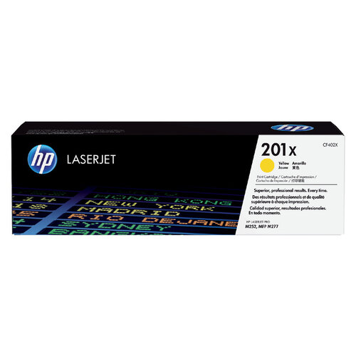 HP Tonercartridge HP CF402X 201X geel HC