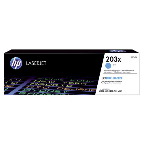 HP Tonercartridge HP CF541X 203X blauw HC