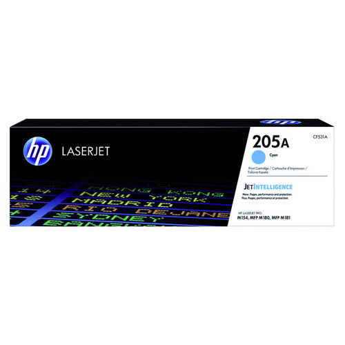 HP Tonercartridge HP CF531A 205A blauw