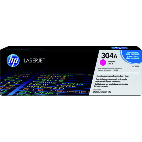 HP Cartouche toner HP CC533A 304A rouge