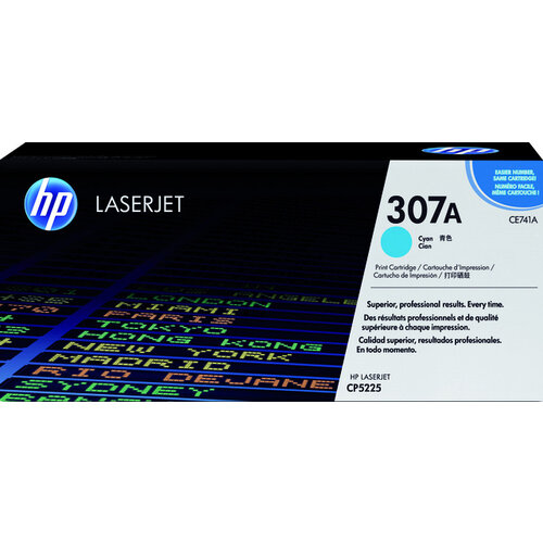 HP Tonercartridge HP CE741A 307A blauw