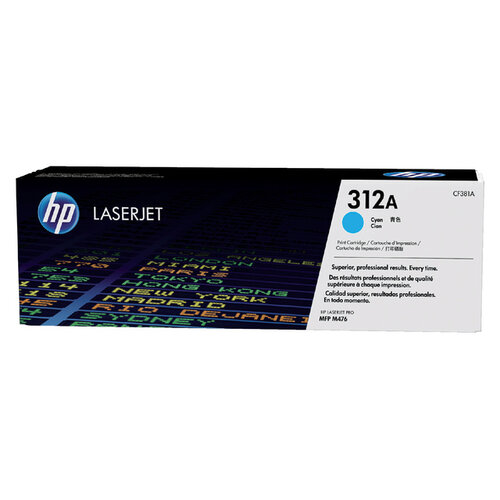 HP Cartouche toner HP CF381A 312A bleu