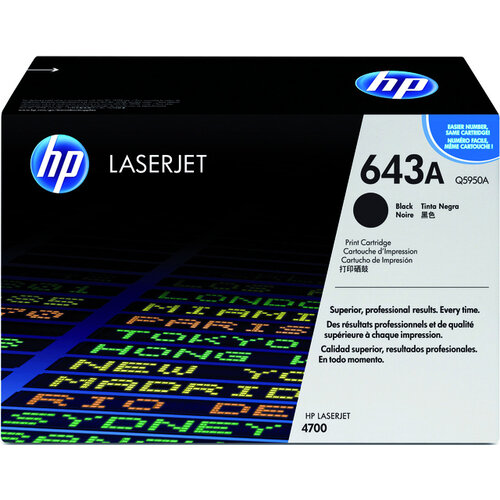 HP Cartouche toner HP Q5950A 643A noir