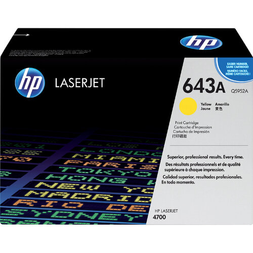 HP Cartouche toner HP Q5952A  643A jaune