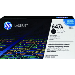 Cartouche toner HP CE260A 647A noir