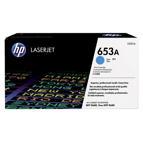 HP Cartouche toner HP 653A CF321A bleu