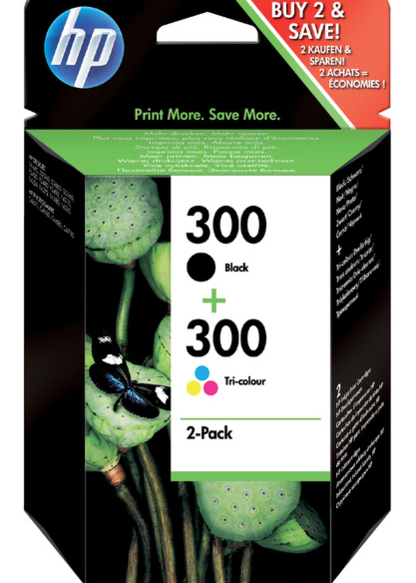 HP Inktcartridge HP CN637EE 300 zwart + kleur