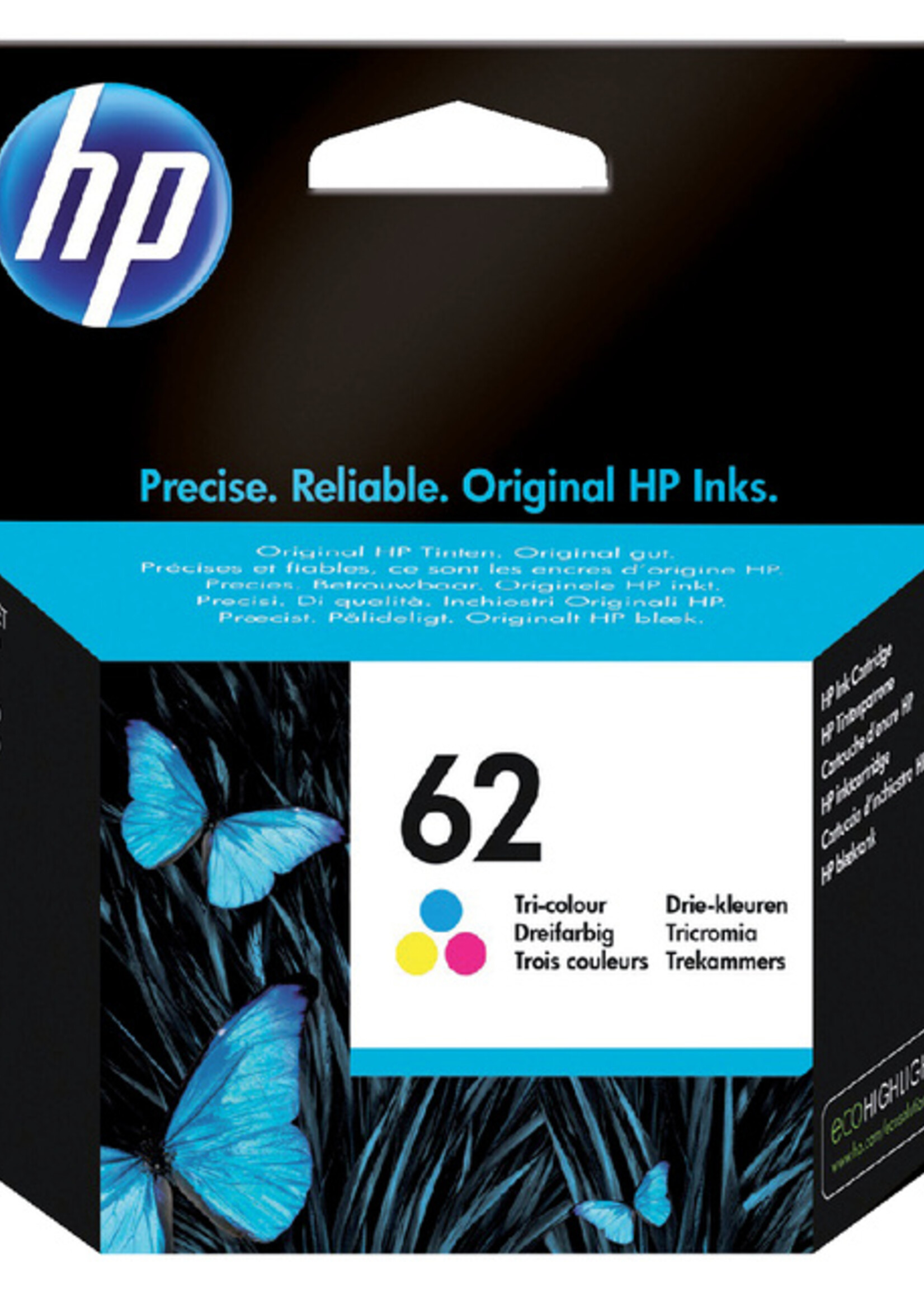 HP Inktcartridge HP C2P06AE 62 kleur