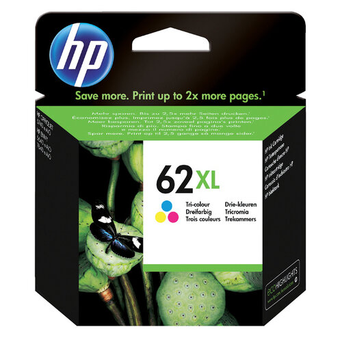 HP Inktcartridge HP C2P07AE 62XL kleur HC