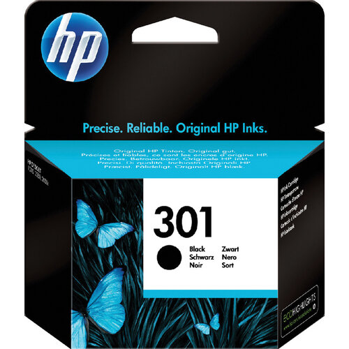 HP Inktcartridge HP CH561EE 301 zwart