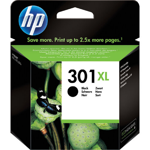 HP Cartouche d’encre HP CH563EE 301XL noir HC