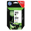 HP Inktcartridge HP X4D37AE 302 zwart+kleur