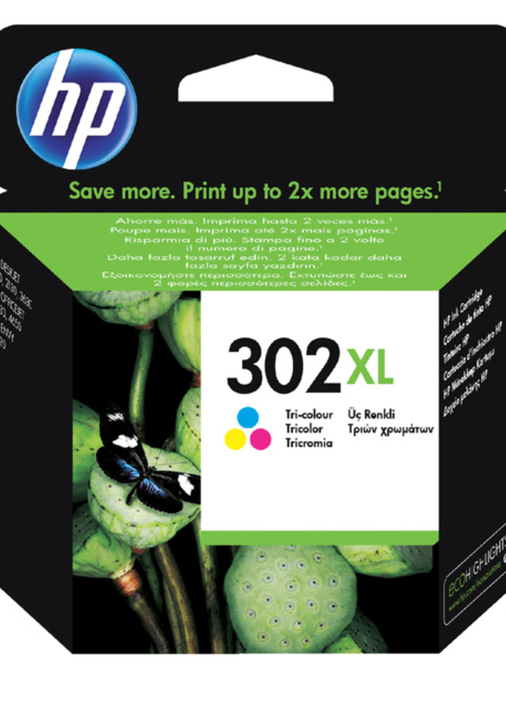 HP Cartouche encre HP F6U67AE 302XL couleur