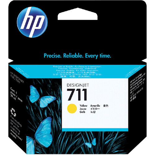 HP Inktcartridge HP CZ132A 711 geel