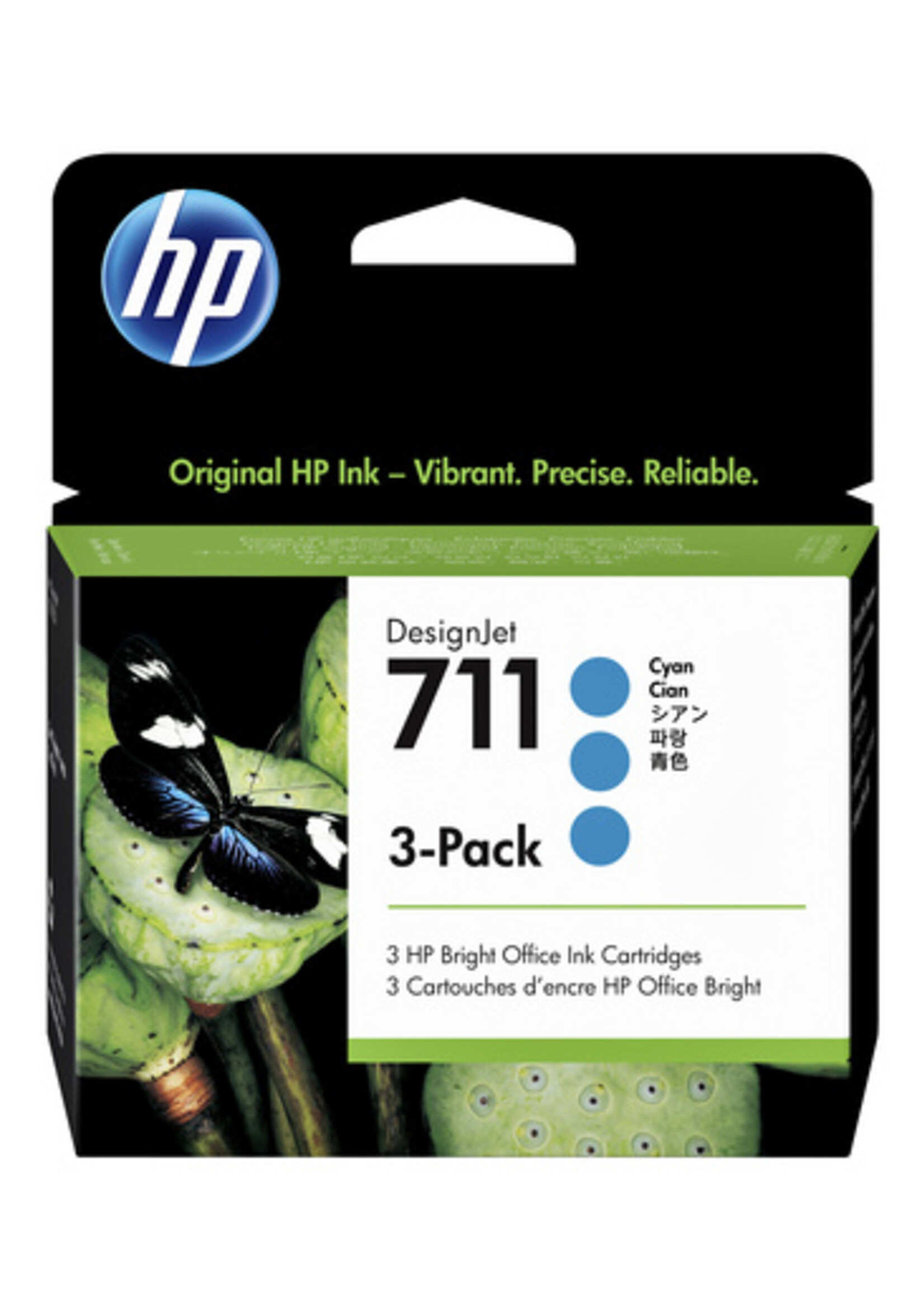 HP Cartouche d’encre HP CZ134A 711XL bleu