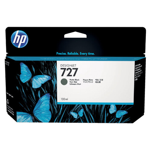 HP Inktcartridge HP B3P22A 727 130ml mat zwart