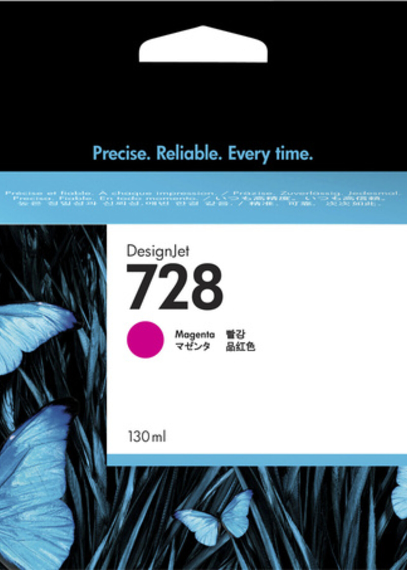 HP Inktcartridge HP F9J66A 728 rood