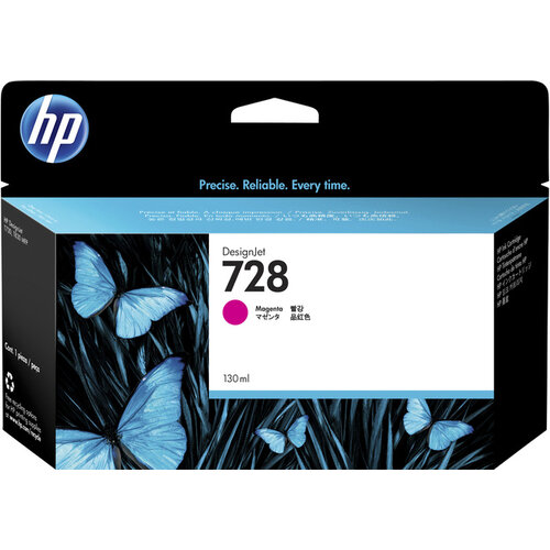 HP Inktcartridge HP F9J66A 728 rood