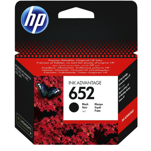 HP Inktcartridge F6V25AE 652 zwart