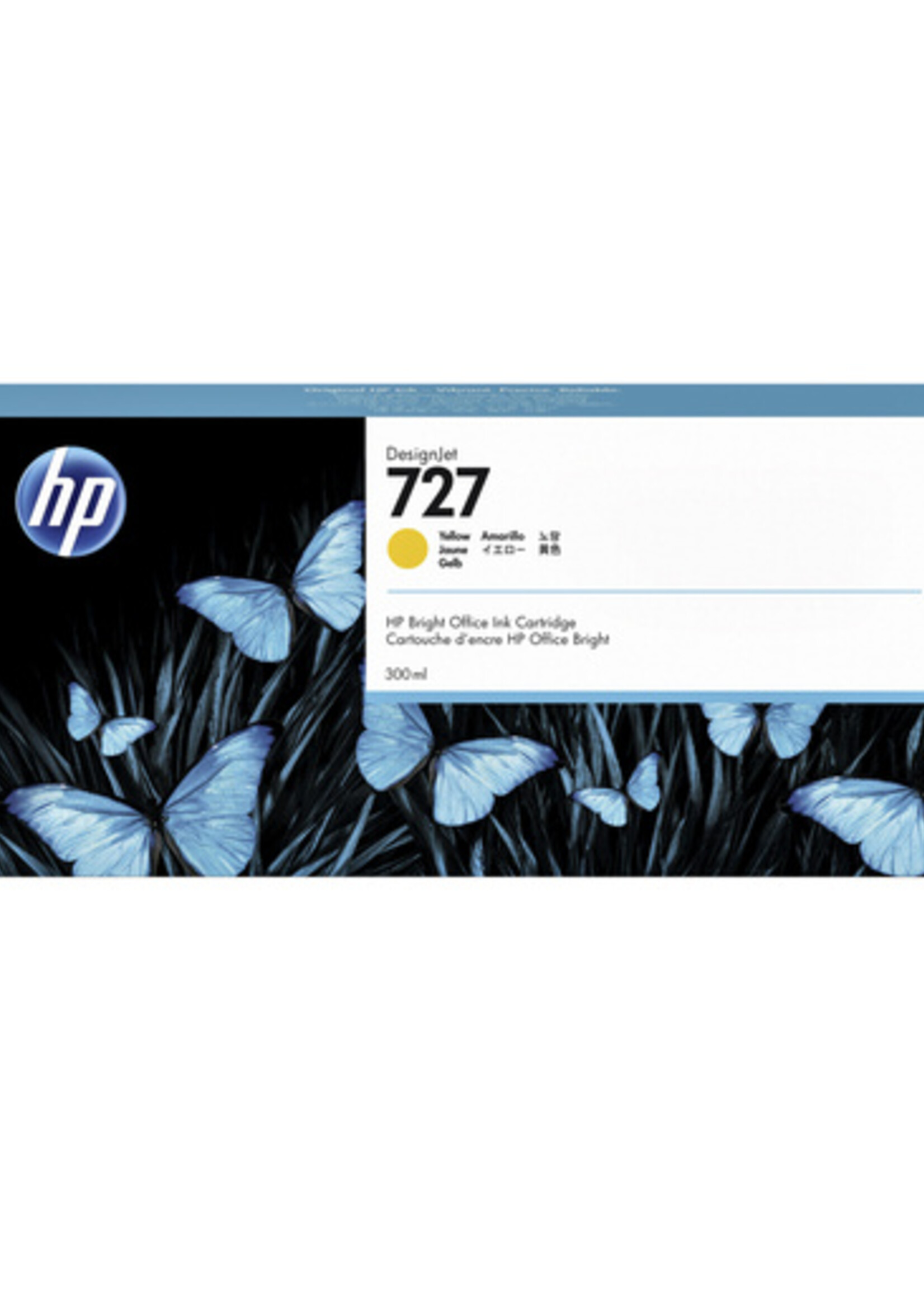 HP Cartouche d'encre HP F9J78A 727 300ml jaune