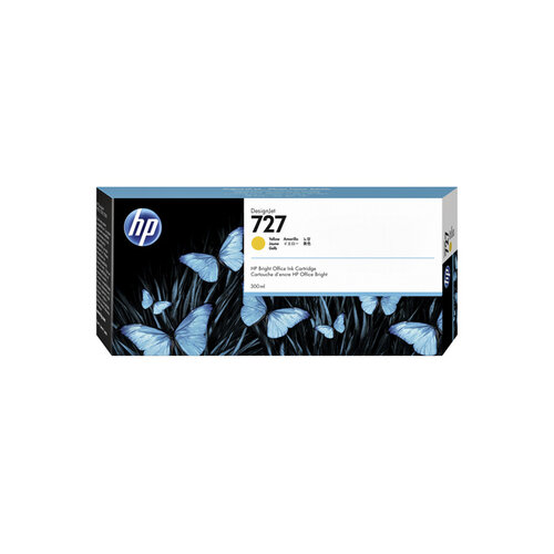 HP Inktcartridge F9J78A 727 300ml geel