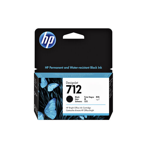 HP Inktcartridge HP 712 3ED70A zwart