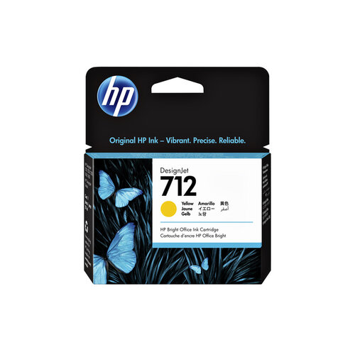 HP Cartouche d'encre HP 712 3ED69A jaune