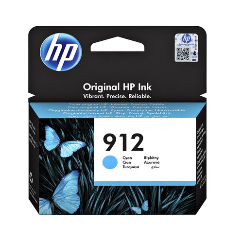 HP Inktcartridge HP 3YL77AE 912 blauw