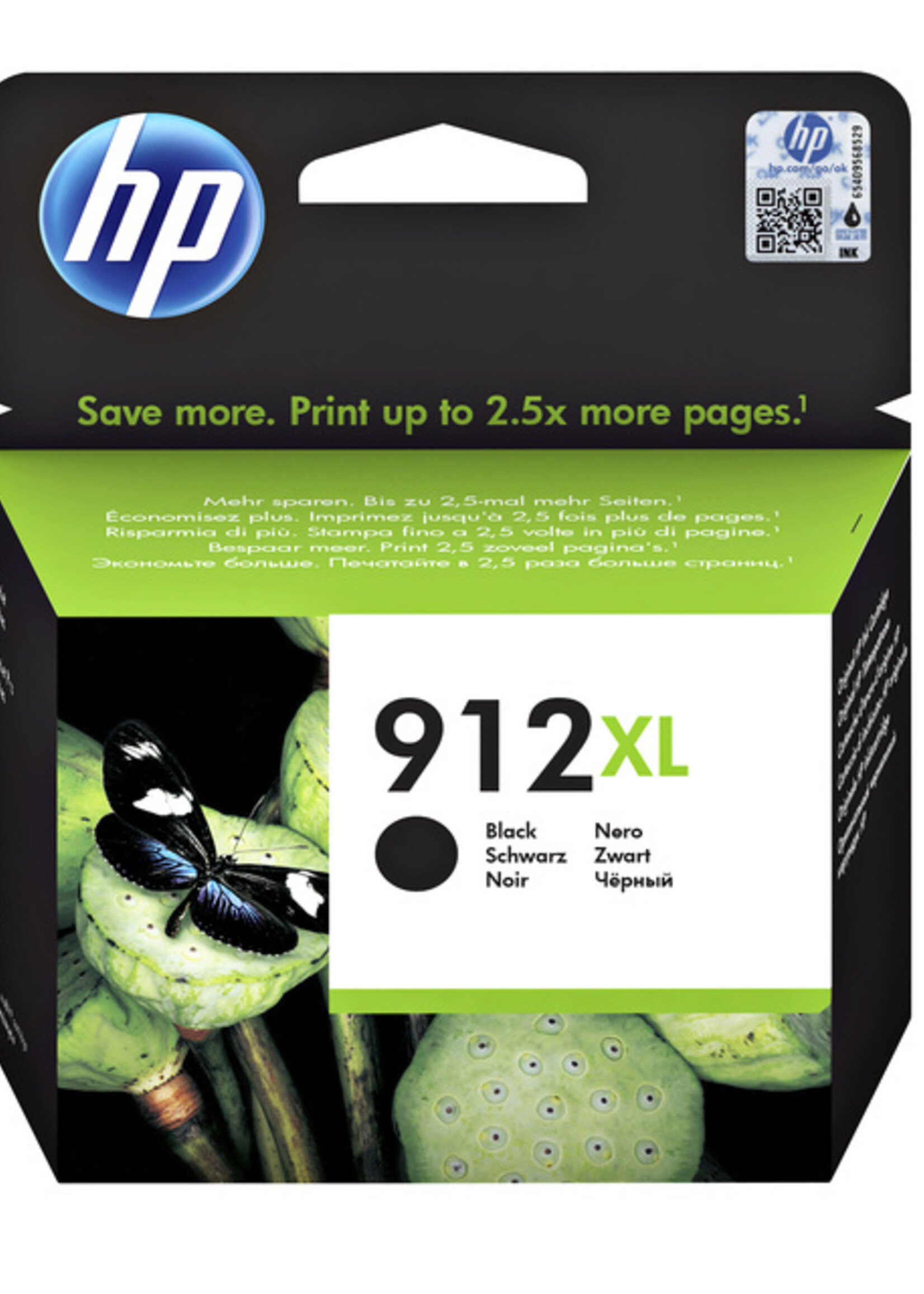 HP Cartouche d'encre HP 3YL84AE 912XL noir
