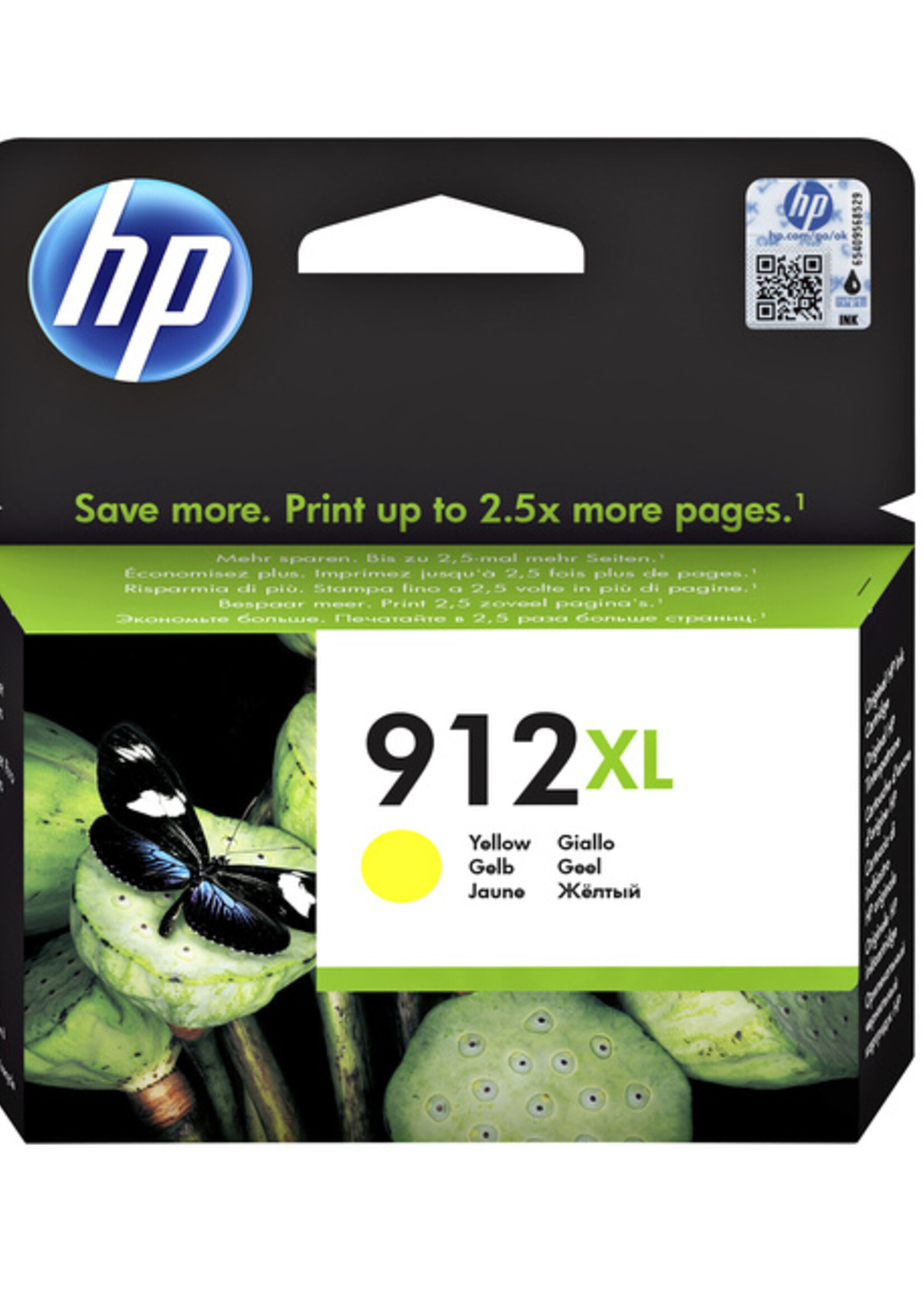 HP Inktcartridge HP 3YL83AE 912XL geel
