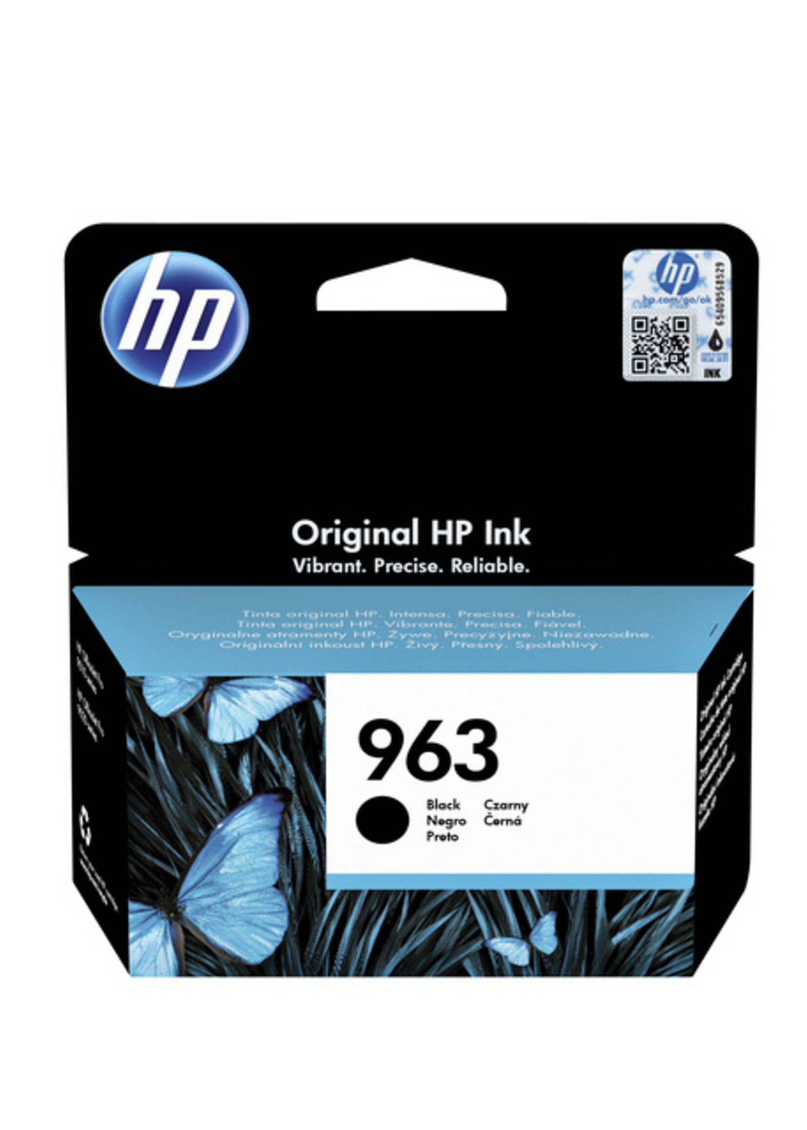 HP Inktcartridge HP 3JA26AE 963 zwart
