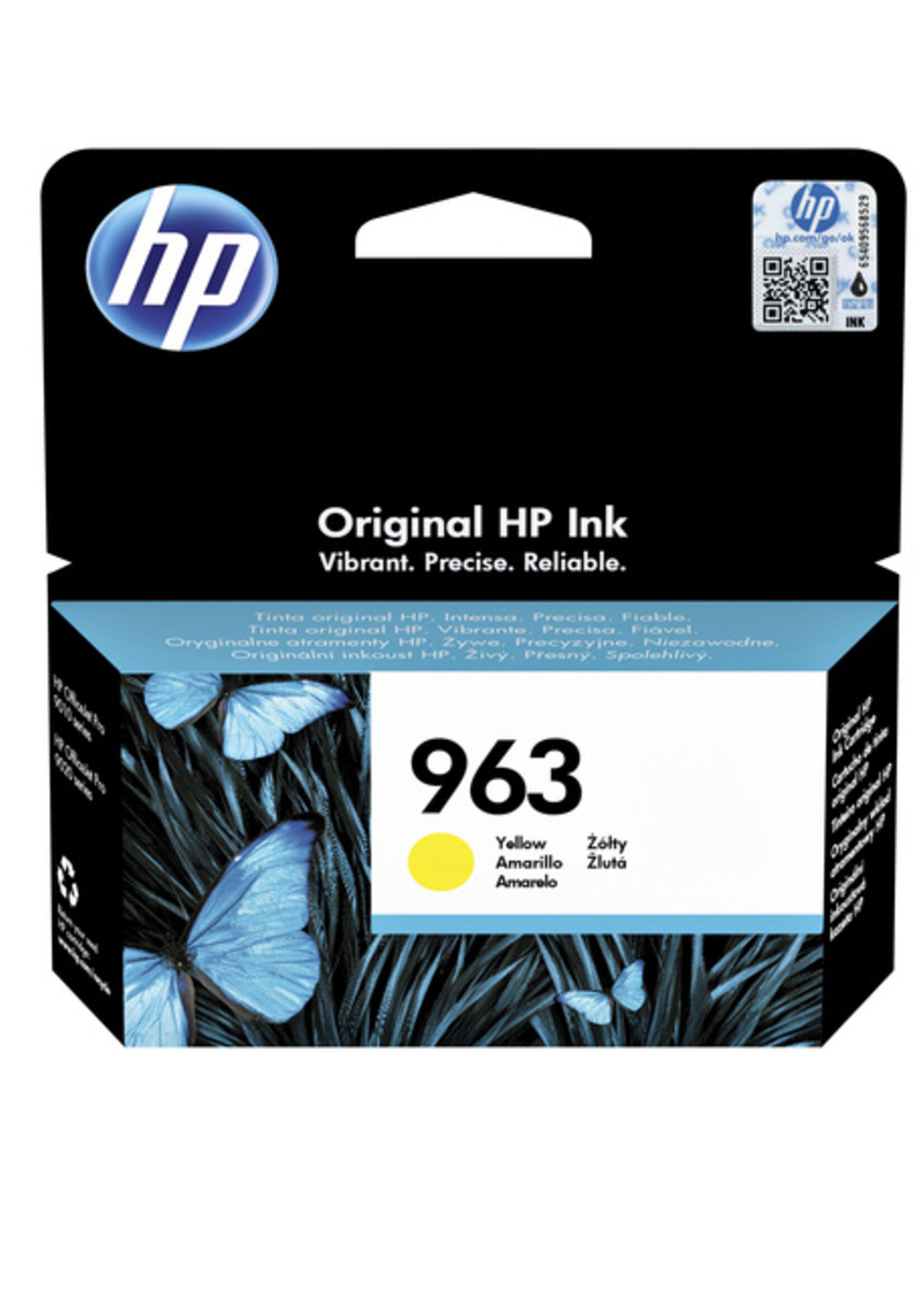 HP Inktcartridge HP 3JA25AE 963 geel