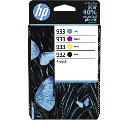 HP Inktcartridge HP 6ZC71AE 932 933 zwart + 3 kleuren