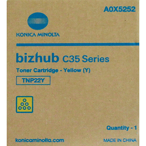 Minolta Tonercartridge Minolta Bizhub C35 geel