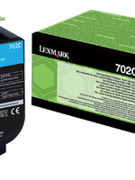 Lexmark Tonercartridge Lexmark 70C20C0 prebate blauw