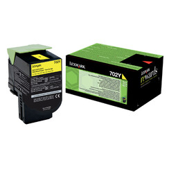 Cartouche toner Lexmark 70C20Y0 Prebate jaune