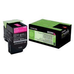 Cartouche toner Lexmark 80C20M0 Prebate rouge