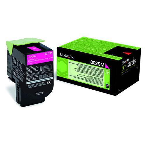 Lexmark Cartouche toner Lexmark 80C2SM0 Prebate rouge