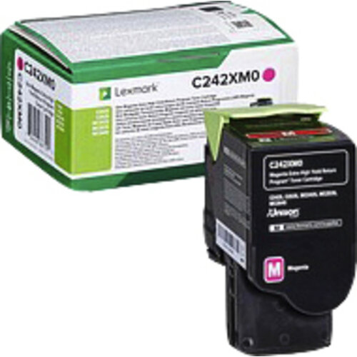 Lexmark Tonercartridge Lexmark C242XM0 rood