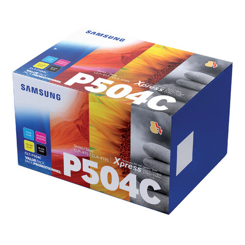 Samsung Tonercartridge Samsung CLT-P504C zwart + kleur