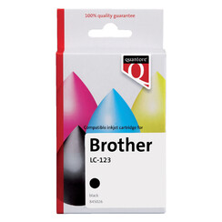 Inktcartridge Quantore alternatief tbv Brother LC-123 zwart