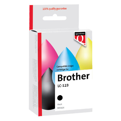 Quantore Inktcartridge Quantore alternatief tbv Brother LC-123 zwart