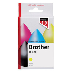 Inktcartridge Quantore alternatief tbv Brother LC-123 geel