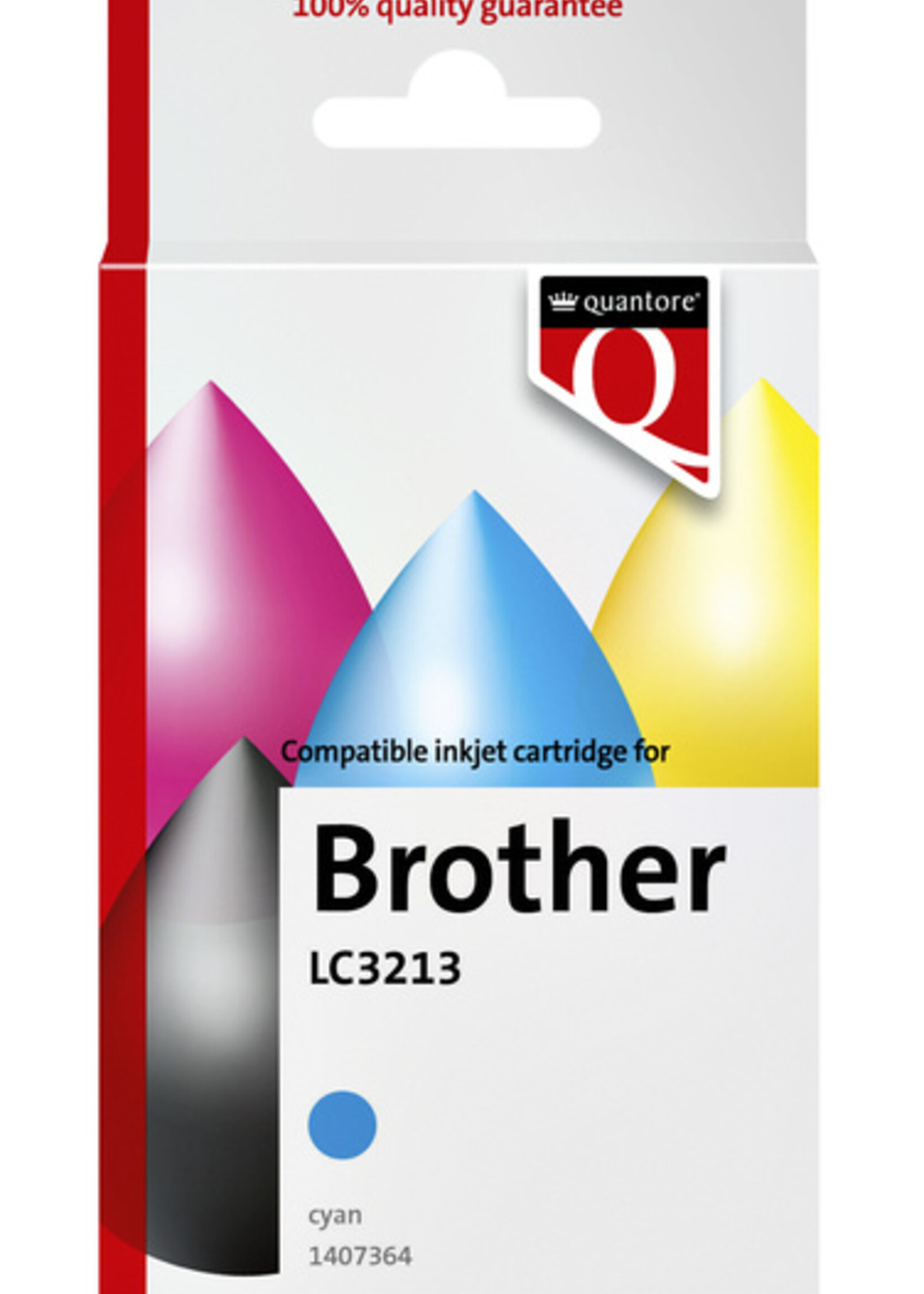 Quantore Cartouche d'encre Quantore alternative pour Brother LC3213 bleu
