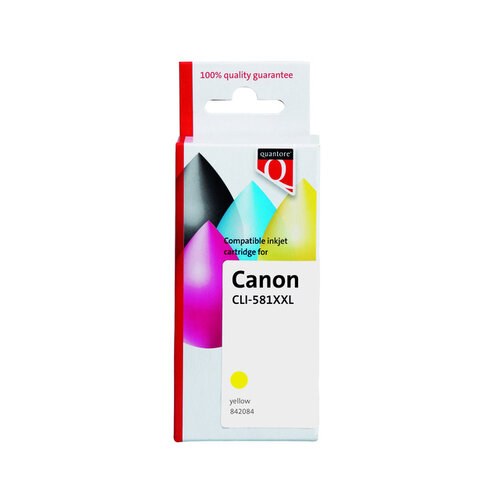 Quantore Cartouche d'encre Quantore Canon CLI-581XXL jaune
