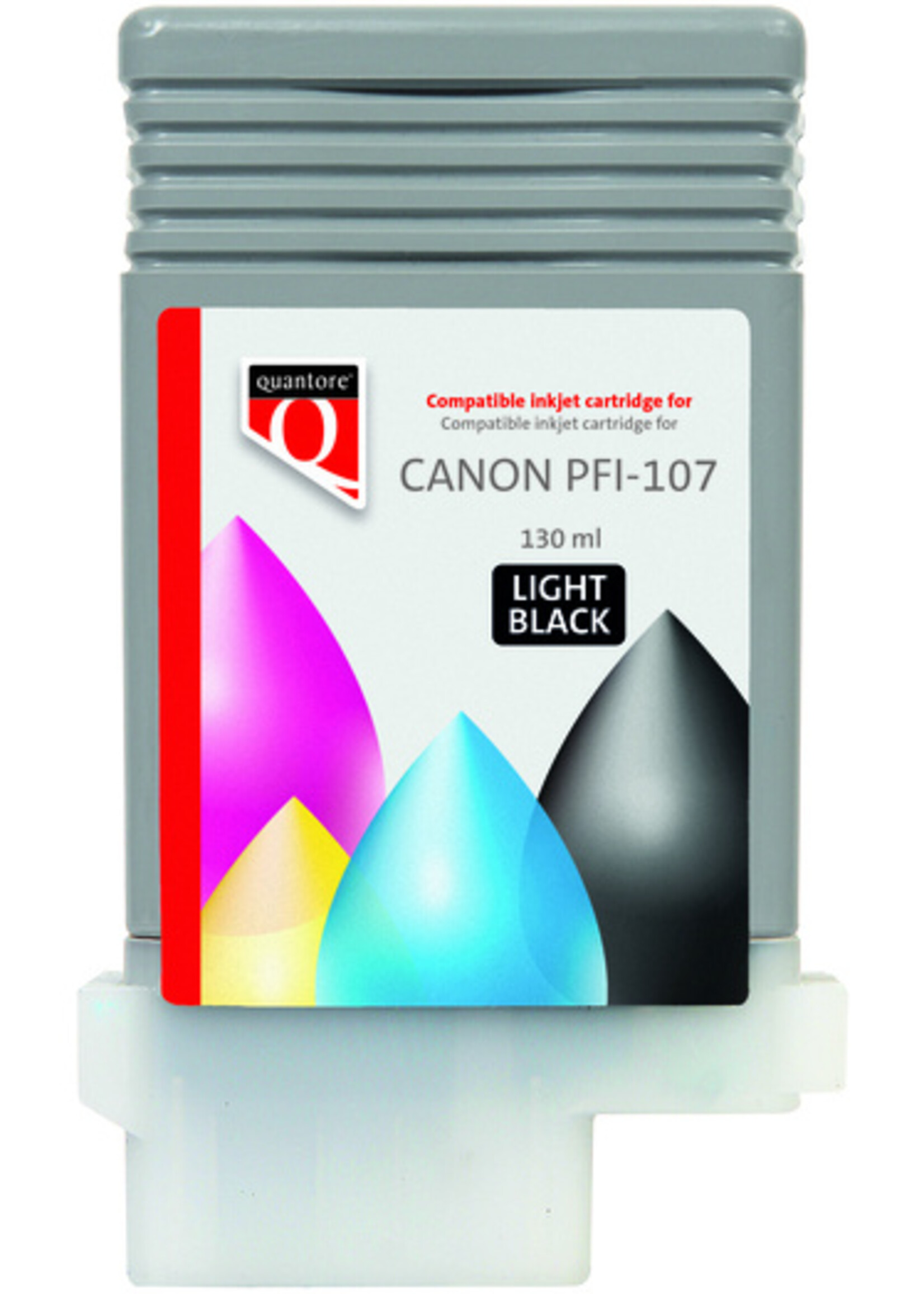 Quantore Inktcartridge Quantore alternatief tbv Canon PFI-107 licht zwart