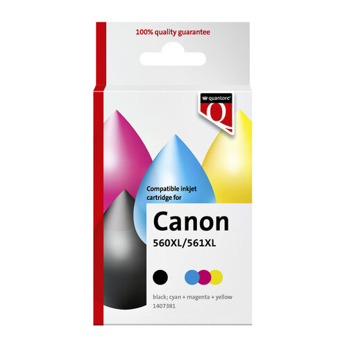 Quantore Inktcartridge Quantore alternatief tbv Canon PG560XL CL561XL zwart + kleuren