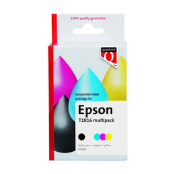 Inktcartridge Quantore alternatief tbv Epson 18XL T1816 zwart 3 kleuren