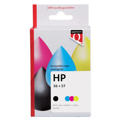 Inktcartridge Quantore  alternatief tbv HP SA342AE 56 57 zwart kleur